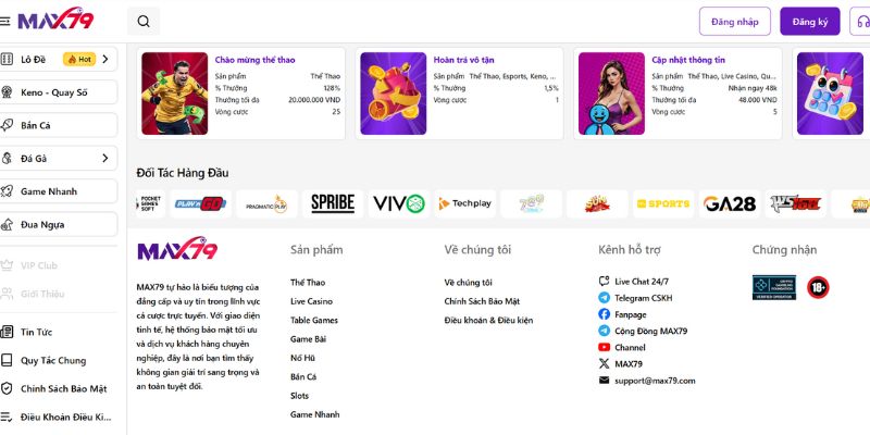 MAX79 - Nhà Cái Hàng Đầu 2025 | Đăng Ký Tham Gia Ngay